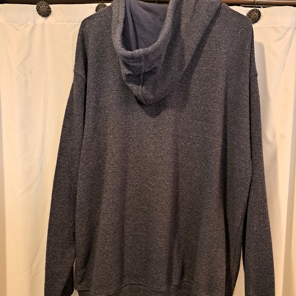 Vintage Big Dogs Blue Zip Up Hooded Fleece Jacket Men's Size Large - Picture 8 of 8